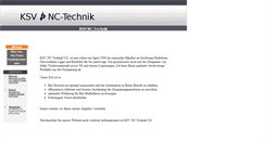 Desktop Screenshot of ksv-nc-technik.de
